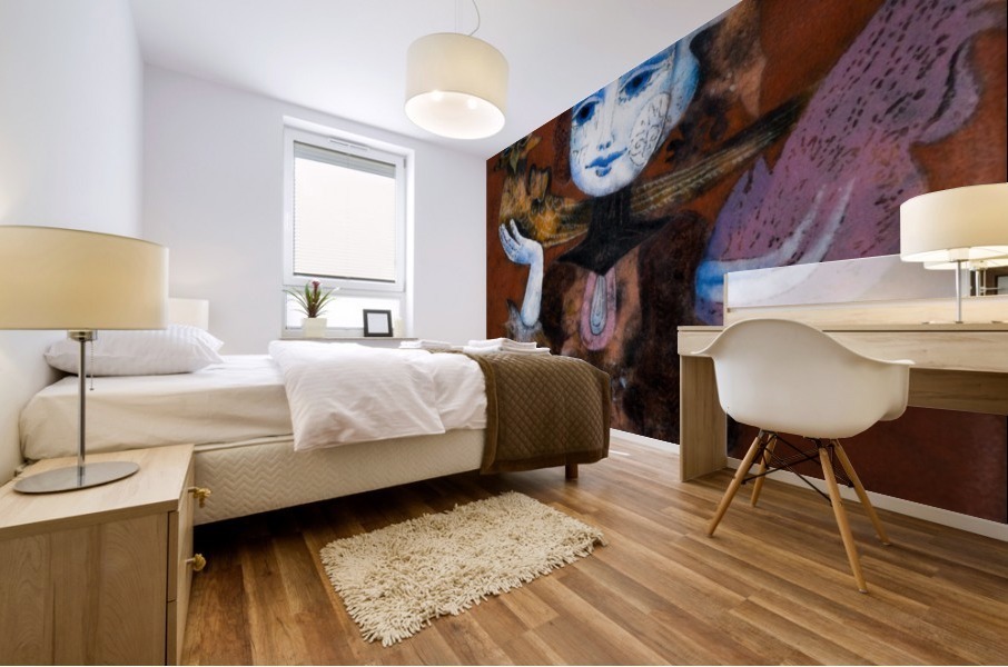 Lady Hawker Mural print