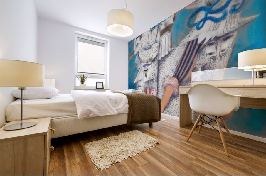 Tell Me More Mural print