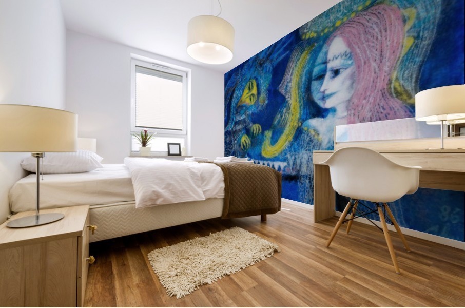 Moonlight Sisters Mural print