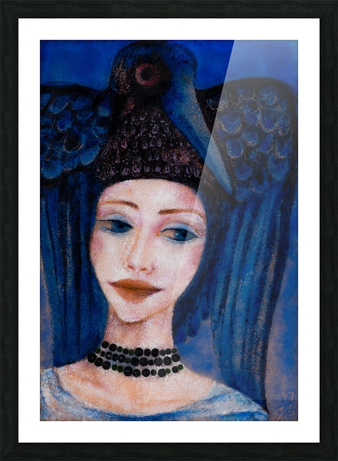 Princess Crow Picture Frame print