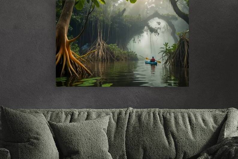  Kayaking Through the Misty Jungle Canopy by ahmetalvavi