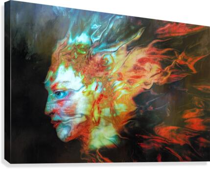 Fire in the sky Canvas Print