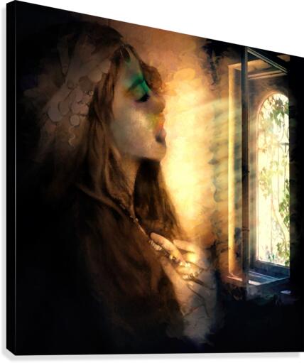The light in the window  Canvas Print