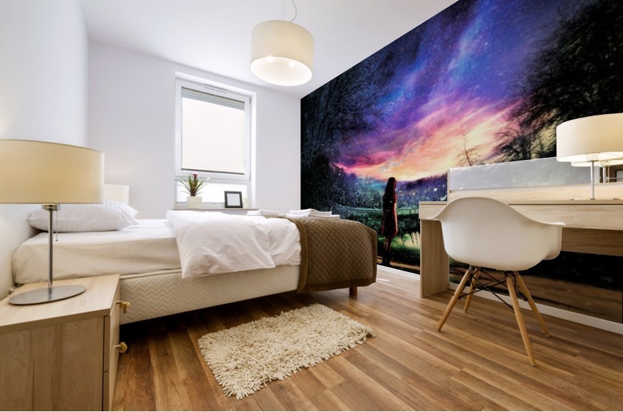 First Snowfall Mural print