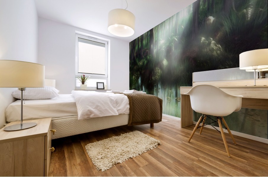 Ducklings Mural print