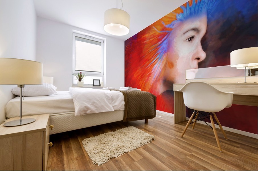 War paint Mural print