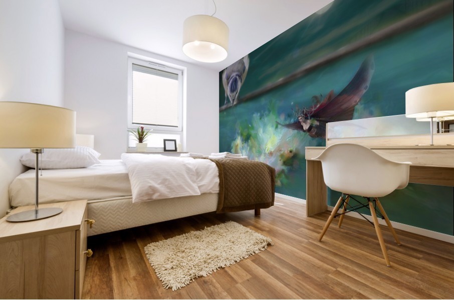 Garden Pond  Mural print