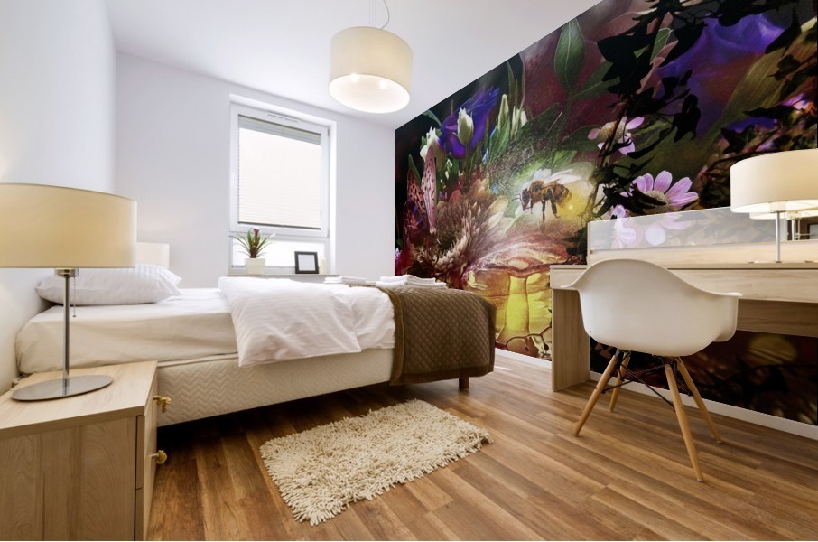 The garden Mural print