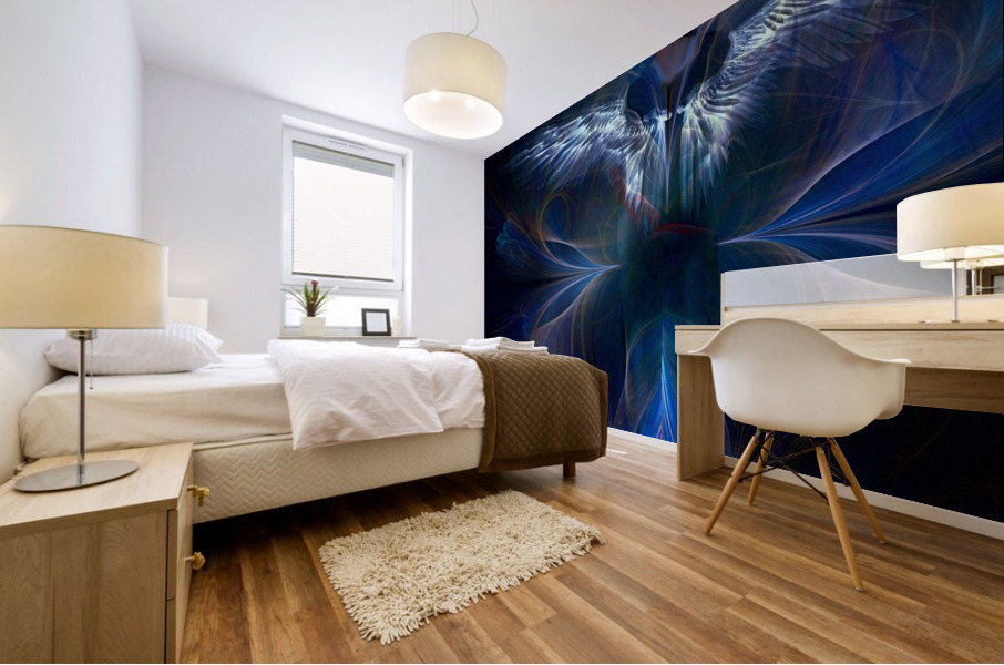 Lookingoverhershoulder Mural print