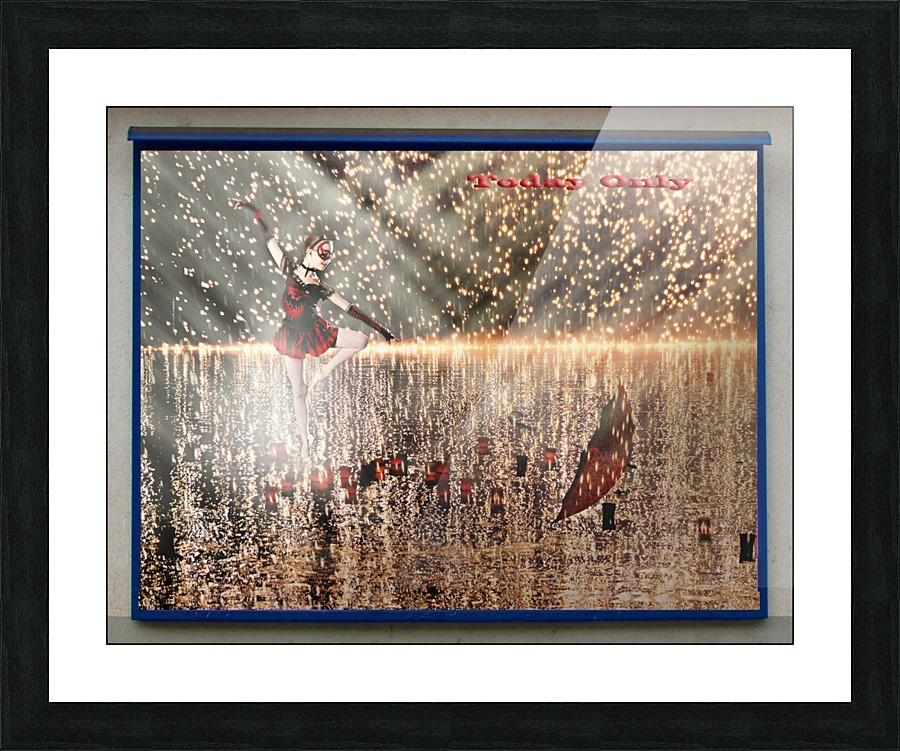 Girl dancing Picture Frame print