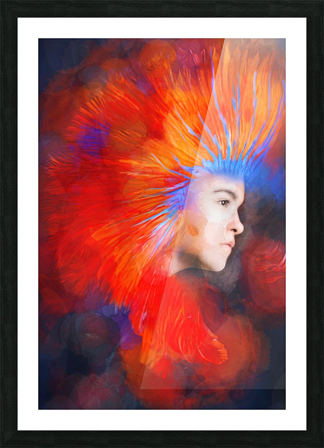 War paint Picture Frame print