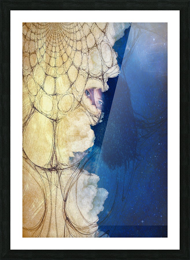 Peaking Picture Frame print