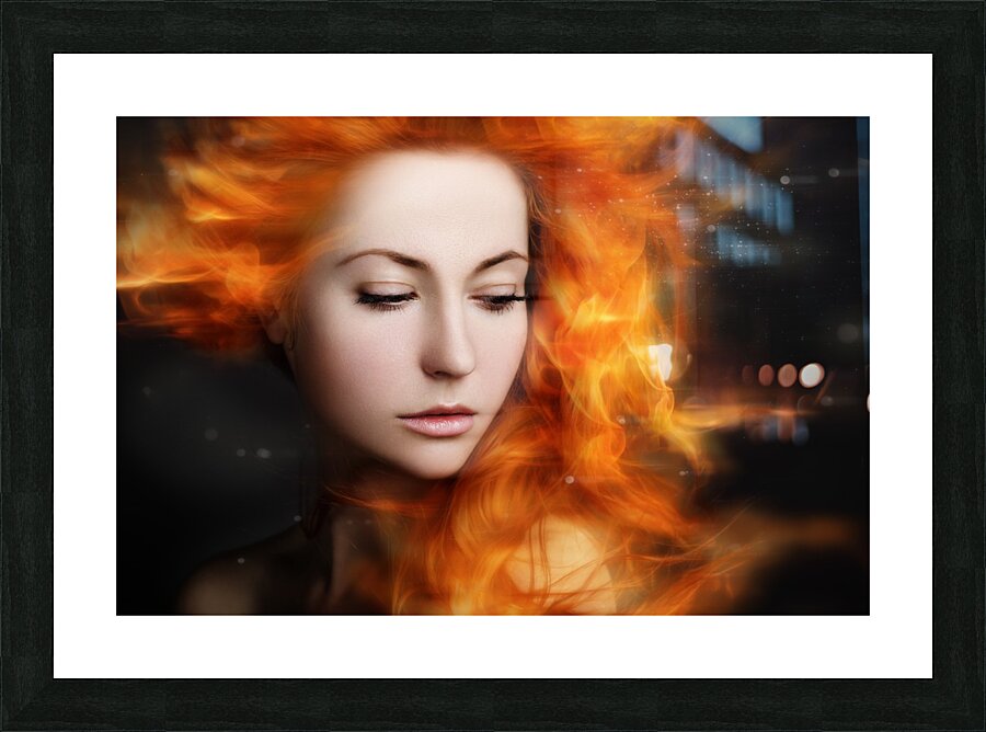 Red Picture Frame print