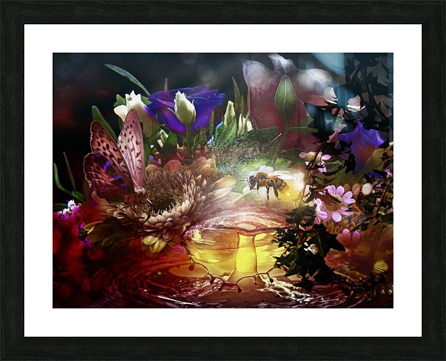 The garden Picture Frame print