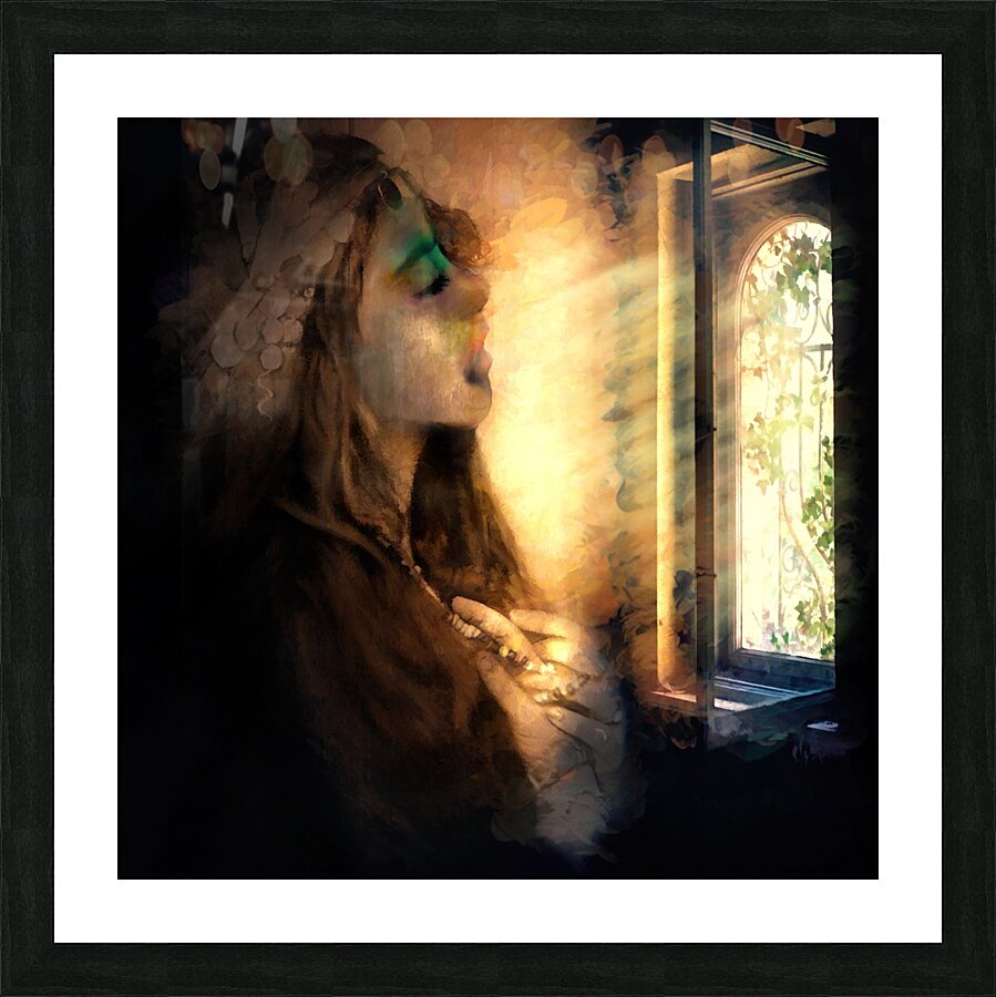 The light in the window  Picture Frame print