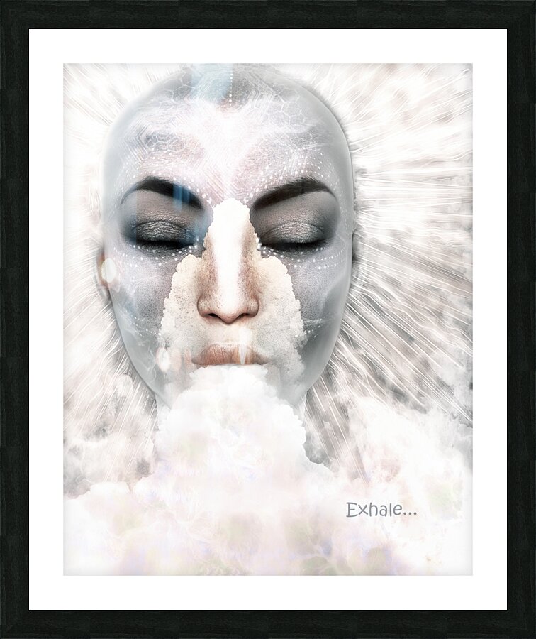 Exhale Picture Frame print