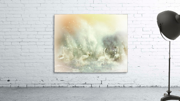 Waterside with friends  Wall Preview