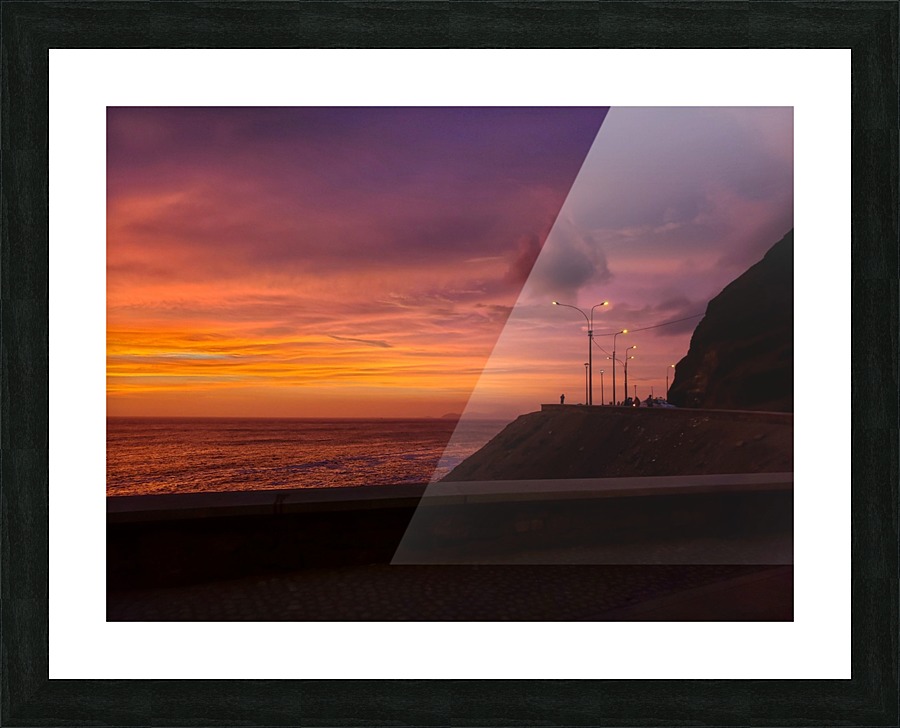 Costa Verde Sunset  Picture Frame print