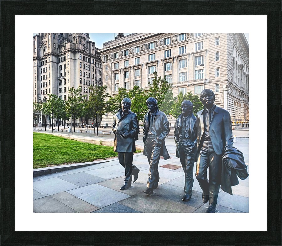 Beatles statue  Picture Frame print