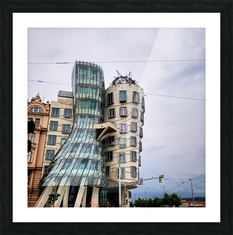 The Dancing House Picture Frame print