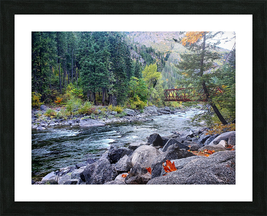 Old Pipeline Bed Trail Picture Frame print
