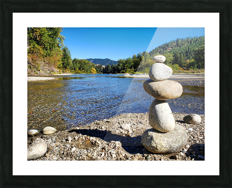 Balancing rocks  Picture Frame print