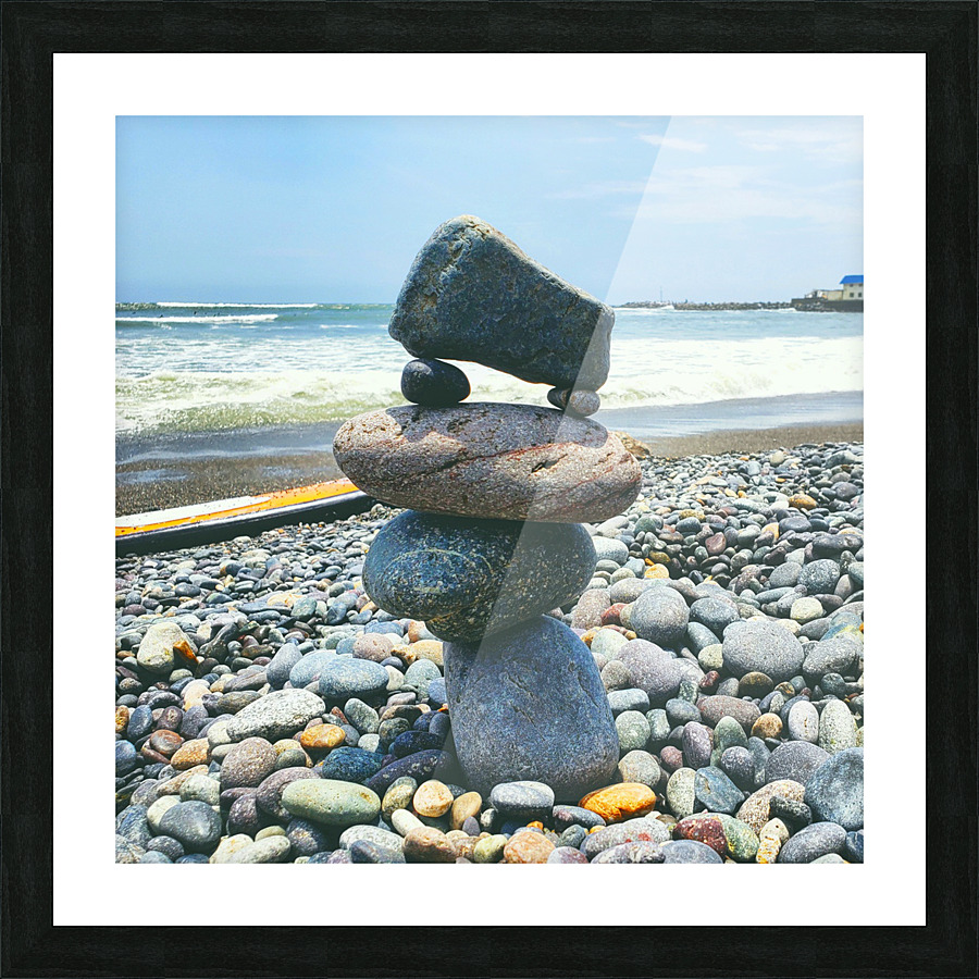 Balancing rocks lima Picture Frame print