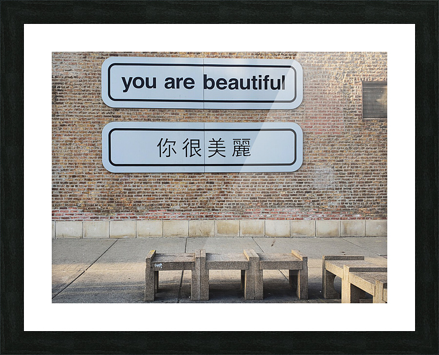 You are beautiful  Picture Frame print