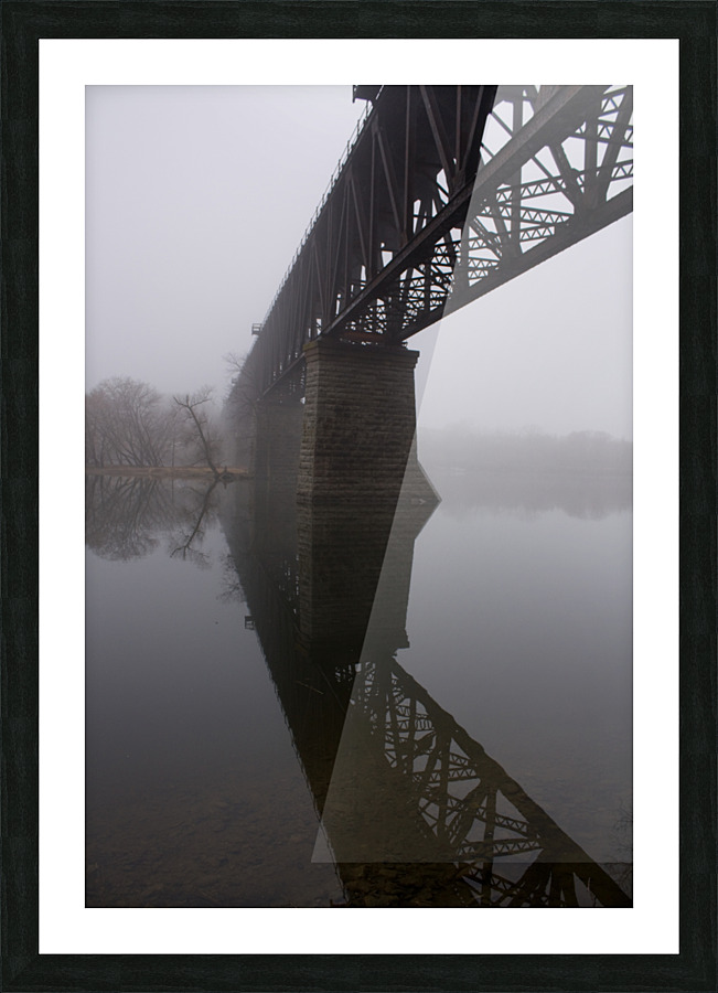 Train Bridge  Picture Frame print