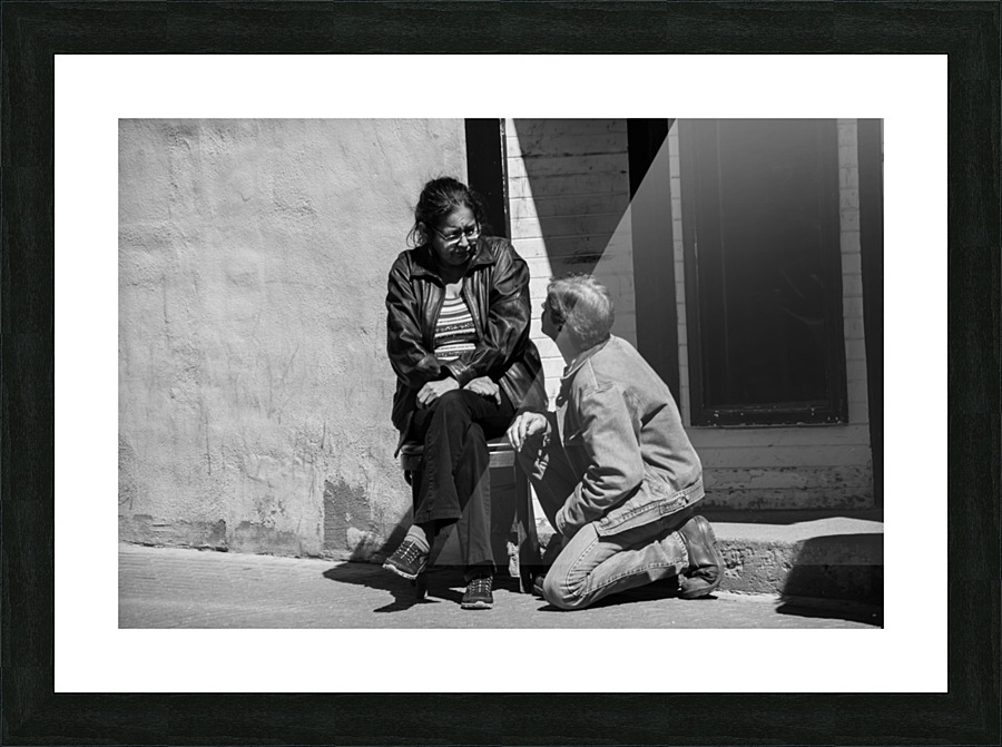 Kneeling  Picture Frame print