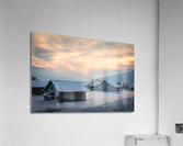 Log Cabins Acrylic Print