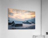 Log Cabins Acrylic Print