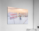 Danger Flying Pucks Acrylic Print