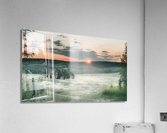 Tractor at Sunset Acrylic Print