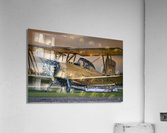 Yellow Crop Duster Acrylic Print