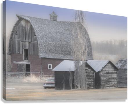 Sixties Barn Scene Canvas Print