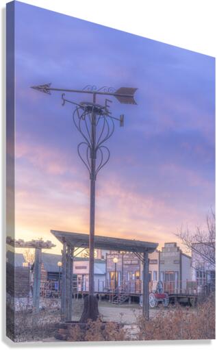 Sunset in the Village Canvas Print