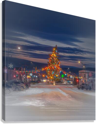 Downtown Dawson Creek Canvas Print