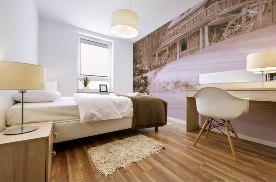 Wagon Wheels Mural print