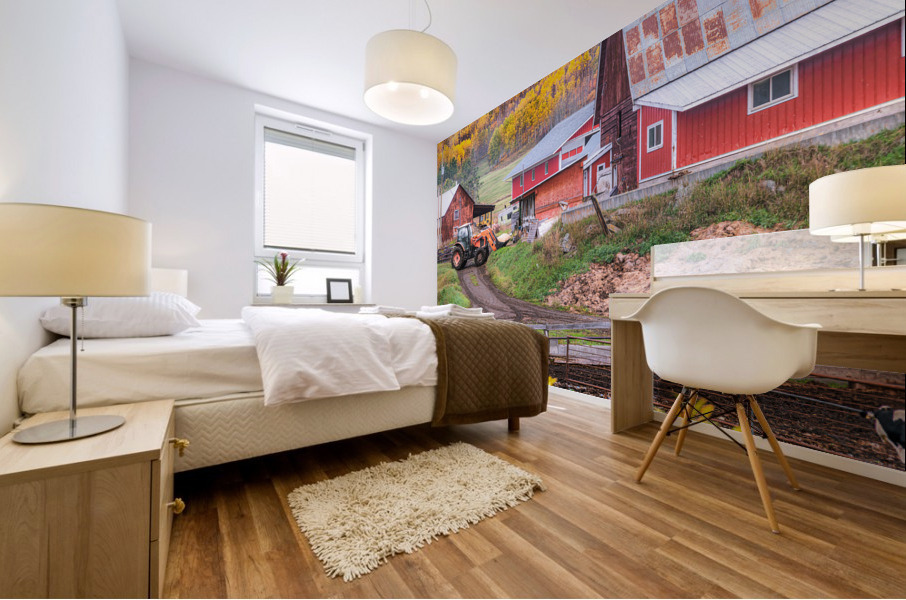 Working the Farm Mural print