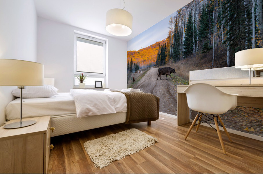 Cow Crossing Mural print