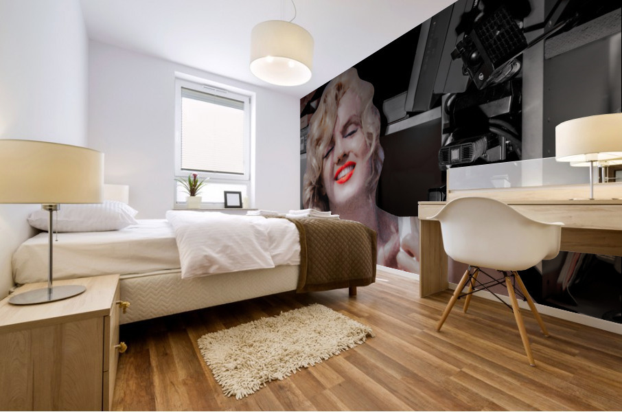 Cardboard Marilyn Mural print