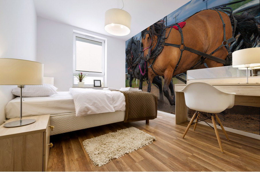 Majestic Beasts Mural print