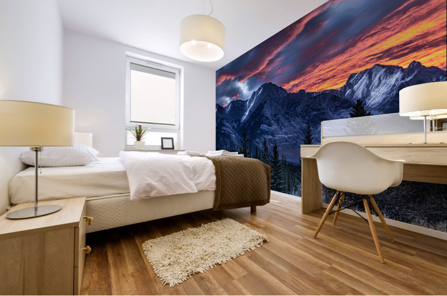 Banff Sunrise Mural print