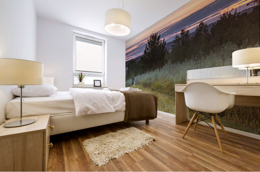 Evening Walk Mural print