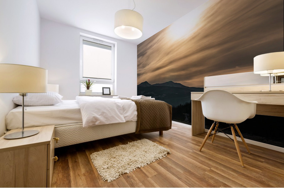 Golden Glow Mural print