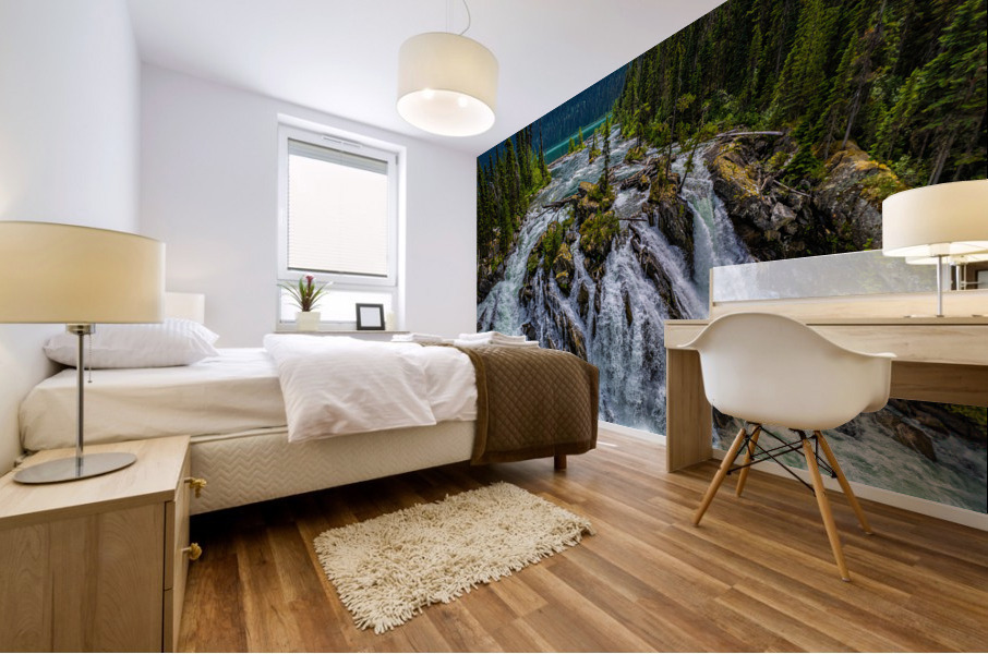 Ghost Lake Falls2 Mural print