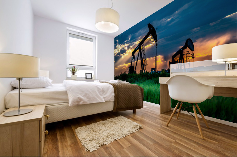 Pump Jacks Mural print
