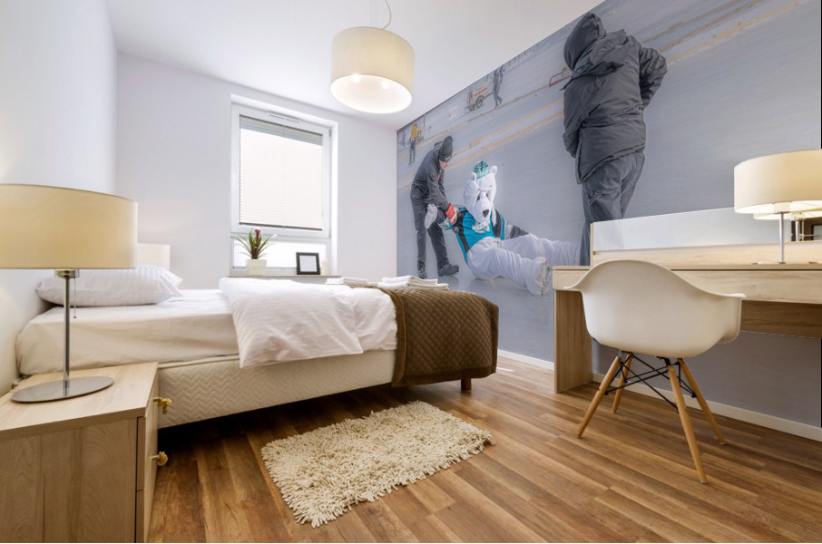 Mascot Down Mural print