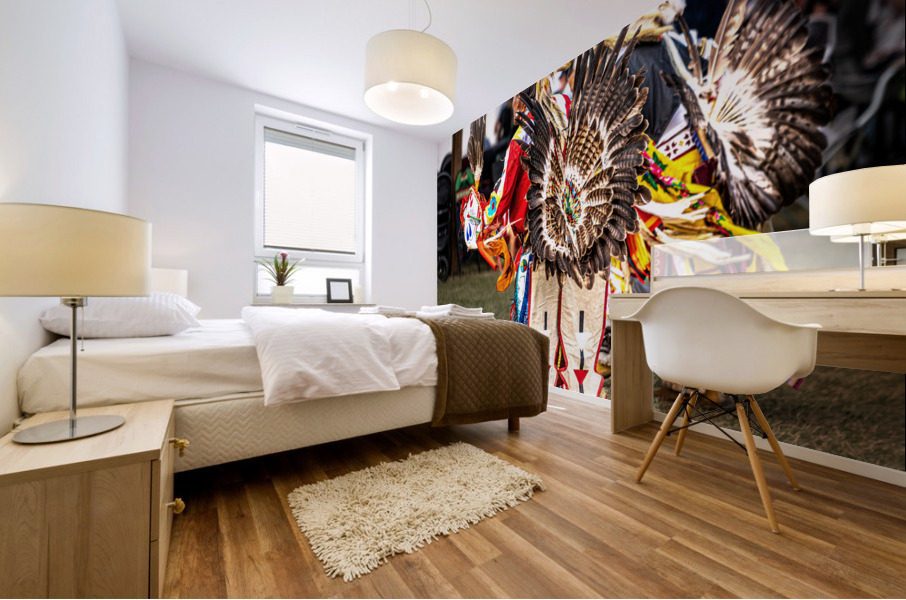 Indigenous Dancing and Regalia Mural print